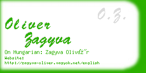 oliver zagyva business card